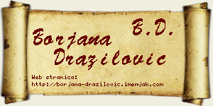 Borjana Dražilović vizit kartica